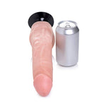 Lynx 10 Inch Vibrating Dildo with Detachable Balls, Soft Touch Light Weight