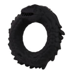 Soft Silicone Cock Ring For Men, Animal Design Elastic Penis Ring With Massage Texture, Reusable Waterproof Chastity Sex Toys For Men And Couples (Black,Julong)
