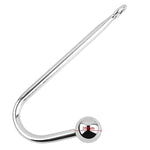 Bdsm Metal Anal Hook Butt Plug With Smooth Ball Anal Plug Butt Plug Prostate Massage G-Spot Sm Restraints Anal Gay Sex Toys For Man And Woman Adult Games,L