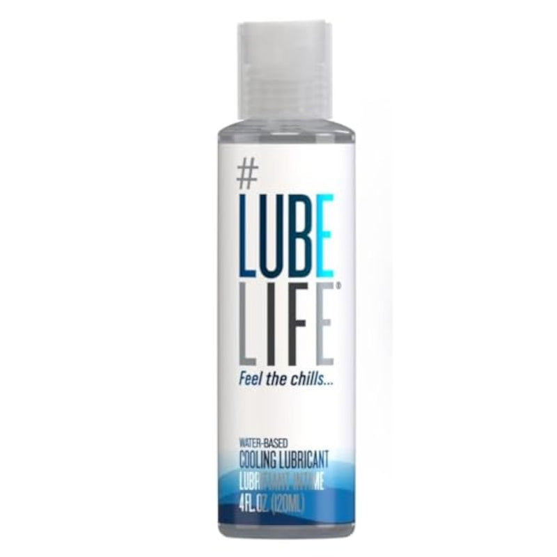 Lubelife Water-Based Cooling Lubricant, Personal Warming Lube For Men, Women And Couples, Non-Staining, 4 Fl Oz