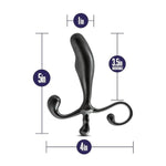 Sex Toys - Prostimulator Vx1 Prostate Massager - 5 Inch P-Spot Anal Plug For Intense Orgasm - Designed For Hands-Free Play - Advanced Butt Plug For Men, Women, Couples - Black