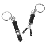 Heavy Duty Nipple Clamps with Adjustable Threaded Barrels and Dangling Rings