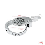 Men'S Chastity Lock Sex Toys With Adjustable Penis Ring, Stainless Steel Chastity Cage With Hollow Patterns, Male Chastity Device For Men Bdsm Slave Bondage (Snowflake)