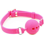 Silicone Breathable Ball Gag - Ball Gag Breathable Silicone Ball With Holes Open Mouth Gag Sex Toy For Adult Bondage Restraints Sex Play (L(1.9Inch Ball),Pink)