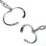 Bdsm Bondage Restraints Set For Couples, Adjustable Handcuffs Ankle Shackles, No Lock Design For Sm Sex Games, Comfortable Durable Sex Toys