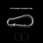 Luxury Bdsm Bondage Gear 25 Pcs Hardware Kit Set Of Exclusive Restraint Accessories In Silver, Gold, Or Black With Double O Velvet Pouch (Silver)