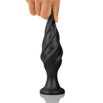 Silicone Anal Butt Plug Anal Dilator for Adult Anal Training Anal Sex Toys with Raised Lines Anal Stretcher Trainer with Strong Suction Cup Anal Sex Toys for Women Men (S)