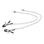 Nipple Clamps Bdsm Adjustable Metal Clips With Buckle Chain Breast Stimulation Bondage Restraints Fetish Adult Sex Toys For Women Men And Couples