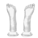 Realistic Foot Dildo Transparent Monster Dildo, Soft Foot Anal Plug with Strong Suction Cup, Fantasy Dildos for Anal & Vaginal Stimulation, Adult Sex Toy for Men, Women and Couples (L)
