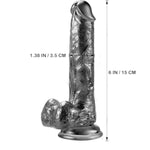 Sex Toys Anal Plug For Beginners, Butt Plug Training For Women, Lesbians, Men, Gay & Couple (6" Black-1)