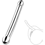 Metal Double-Ended Dildo Anal Butt Plug Double Head Dildo Realistic Penis G-Spot Stimulator Big Dildo Adult Sex Toys For Men Women Lesbian Gay