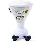 Martini Plushie - I Like It Dirty Sassy Drink Plush, Gift For Friends, Plush Toy For Gifting