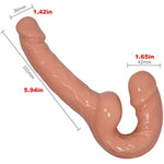 Double Sided Realistic Dildo Sex Toys Two Ended Strapless Strap On Dildo Dual Headed Dong Plug Double Header Adult Sex Toy For Women