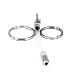 Elite 3.59 Inch Flexible Urethral Sounding Dilators Penis Plug, Cum-Through Hole