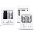 Black Travel + 4 Refills Bundle - Black Travel Lube Kit + 4 Refills, Unscented, Flavorless, Works Underwater - 75Ml Total