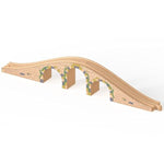 Solid Wood 6 Arches Viaduct Bridge For Wooden Railway Track Compatible With Thomas Trains Brio Ikea Mellisa And Doug Wooden Train Accessories Toddler Kids Age 3-8