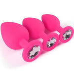 Silicone 3Pcs Butt Training Tool Anales Relaxing Plugs Adult Toy For Women And Couples Game Sunglasses Gift Present Sd-05