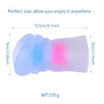 Male Masturbator Realistic Pocket Pussy Masturbation 3D Textured Real Masturbators With 2 Built In Rings Clear Adult Sex Toys For Men