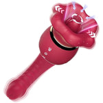 Thrusting Dildo G-Spot Vibrator Mouth Sucking Clitoral Vibrator With 3 Sucking 10 Tongue Licking And Vibration Modes Nipples Anal Stimulator Adult Sex Toys For Women Couples