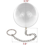 Anal Ball Plugs Large Glass Butt Plugs With Metal Safety Chain Anus Dilator Anal Sex Toys For Advanced Women Men (Xxxl)