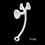 Inverted Negative Chastity Cage Belt, Male Flat Chastity Cage Cock Cage Chastity Device, Sissy Chastity Clip Penis Clamp, Sm Chastity Lock Invisible Chastity Cage Male Sex Toys-A207 (White, Long)