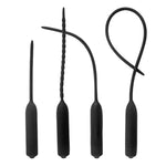 Urethral Sounds Catheter Vibrating Wand Massager Small Waterproof Handheld Cordless Massager For Male Black (15Cm)