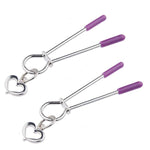 Nipple Clamps For Women, Adjustable Nipple Clamps Ring Clamp,Silver Nipple Clip Non-Piercing Body Rings, Clip Faux Body Piercing Jewelry