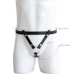 Metal Chastity Cage With Leather Bondage Straps, Hollow Penis Cage Sex Toys With Invisible Lock, Chastity Device & Cock Ring For Men Sm Slave Bondage (50Mm)