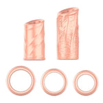 5Pcs Foreskin Sleeve Breathable Penis Sleeve Penis Ring Cock Delay Loop Sleeve For Men, Male Enhancement Extension Sleeve Prolong Delay Sex Toys For Men Couples