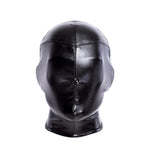 Full Face Restraint Head Hood - Lbdsm Fetish Hood Leather Bondage Masks Breathable Hood Mask Adult Sex Toys