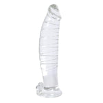 Realistic Swirl Glass Dildo Crystal Penis Sex Pleasure Wand G-Spot Stimulator Female Masturbation Toy