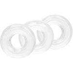 Set Of 3 Silicone Stacker Rings - Clear