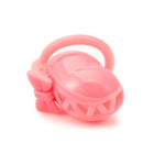 Male Chastity Cage - Bow-Tie Shaped With 4 Different Sized Activity Rings Chastity Lock Device Sex Toys With Concealed Locking Design For Male Penis Sm Fetish Long-Term Wear & Bondage (Pink)