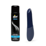 Tango X Blue Clit Massage Bullet Vibrator & Pjur Aqua Water Based Personal Lubricant 3.4 Fl Oz - Sex Toys For Couples Bundle