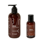 Shine Silicone Travel Set - Long-Lasting, Non-Sticky Silicone Lube - Hypoallergenic + Fragrance-Free Personal Lube For Women, Men And Couples - Safe For Use With All Condoms (8 Fl Oz & 2 Fl Oz)