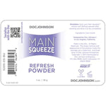 Doc Johnson Main Squeeze - Refresh Powder - Keeps ULTRASKYN Feeling Feeling Plush and Realistic - 1 Oz (28g)