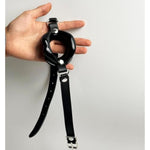 Lip Mouth Gag O-Shaped Mouth Plug Mouth Opener Restraint Bondage Fetish Bdsm (Black)