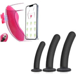 Wearable Panty Vibrator + Anal Dildo Anal Plug Trainer Kit