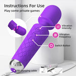 Rechargeable AV Wand Vibrator – Powerful Clitoral & G-Spot Massager, Waterproof