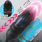 Thrusting Prostate Massager with Vibrating Shaft, P-Spot Stimulator for Men