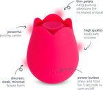 Rose Clitoral Vibrator for Women – Waterproof, Body-Safe Silicone, 10 Pulsing Modes