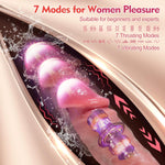 Realistic Thrusting Dildo Vibrator with Suction Cup, Heating & 7 Vibration Modes