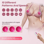 Nipple Vibrator Clamp-Sucker Combo, Remote Control Wearable Sex Toy for Women