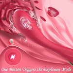 G-Spot Vibrator & Clitoral Wand, 7 Vibration Modes, Red Anal Massager Toy