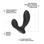 Prostate Vibrator is Advanced Male Sex Toy with Bluetooth App, Prostate Massager with 10 Settings, Waterproof & Rechargeable Sex Toys for Men, Black