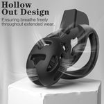 Male Chastity Cage with 5 Ring Sizes & Hidden Lock – Lightweight Restraint Device