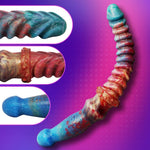 Flexible Liquid Silicone Double-Ended Dildo for G-Spot & Dual Pleasure – Large Size