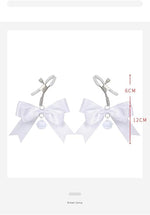 2PCS Non-Piercing Nipple Clamps – Adjustable Stainless Steel Bow Clips with Bells (Pink)