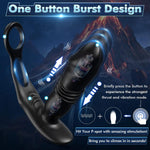Prostate Massager with 12 Vibration & 3 Thrusting Modes – APP Controlled Anal Toy