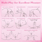 15.7" Double-Ended Vibrating Dildo – Strapless Design with 10 Modes for Couples